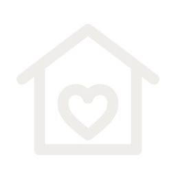 Icône d’une maison avec un cœur